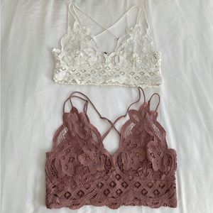 Free People One Adella Bralette- set of two!